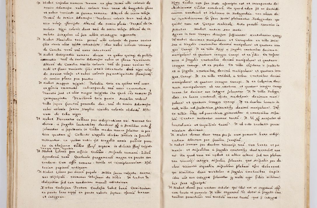 Zdjęcie nr 53 dla obiektu archiwalnego: Acta visitationis exterioris decanatuum Boboviensis, Sandecensis, Novi Fori ad Archidiaconatum Sandecensem pertinentium. Per venerabilem Christophorum Cazimirski praepositum Tarnoviensis ex comissione Illustrissimi Principis et Domini Domini Georgii Divina Miseratione S. R. Eccliae Tituli S. Sixti. Card. Praesbyteri Radziwił nuncupati Episcopatus Cracoviensis et Ducatus Severien administratoris perpertui in Olica et Nieswierz Ducis Anno Domini M.D.XC Sexto Pontificus SS Domini Domini Nostri Clementis Octavi Papae Anno in dictiae nona facta seu expedita