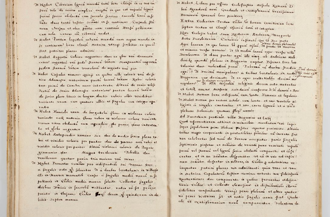 Zdjęcie nr 50 dla obiektu archiwalnego: Acta visitationis exterioris decanatuum Boboviensis, Sandecensis, Novi Fori ad Archidiaconatum Sandecensem pertinentium. Per venerabilem Christophorum Cazimirski praepositum Tarnoviensis ex comissione Illustrissimi Principis et Domini Domini Georgii Divina Miseratione S. R. Eccliae Tituli S. Sixti. Card. Praesbyteri Radziwił nuncupati Episcopatus Cracoviensis et Ducatus Severien administratoris perpertui in Olica et Nieswierz Ducis Anno Domini M.D.XC Sexto Pontificus SS Domini Domini Nostri Clementis Octavi Papae Anno in dictiae nona facta seu expedita