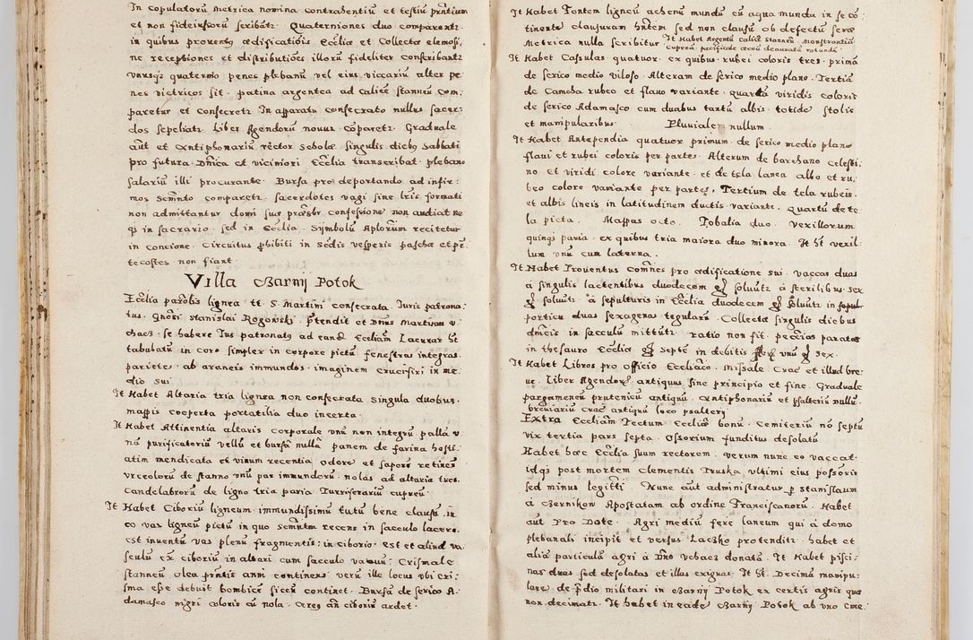 Zdjęcie nr 56 dla obiektu archiwalnego: Acta visitationis exterioris decanatuum Boboviensis, Sandecensis, Novi Fori ad Archidiaconatum Sandecensem pertinentium. Per venerabilem Christophorum Cazimirski praepositum Tarnoviensis ex comissione Illustrissimi Principis et Domini Domini Georgii Divina Miseratione S. R. Eccliae Tituli S. Sixti. Card. Praesbyteri Radziwił nuncupati Episcopatus Cracoviensis et Ducatus Severien administratoris perpertui in Olica et Nieswierz Ducis Anno Domini M.D.XC Sexto Pontificus SS Domini Domini Nostri Clementis Octavi Papae Anno in dictiae nona facta seu expedita