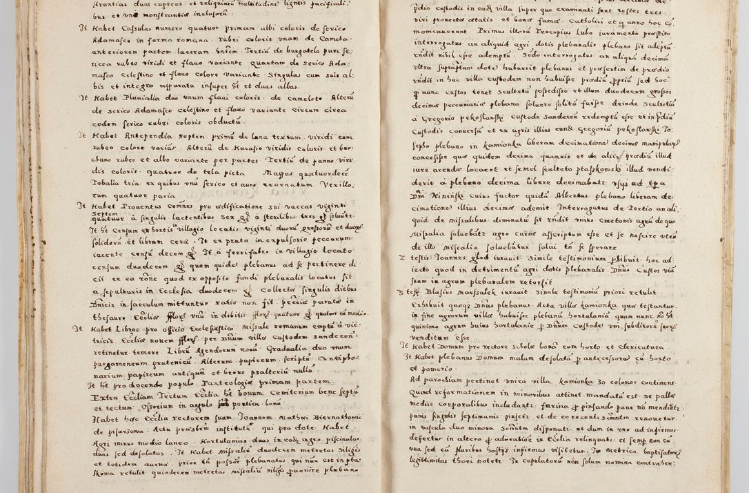 Zdjęcie nr 44 dla obiektu archiwalnego: Acta visitationis exterioris decanatuum Boboviensis, Sandecensis, Novi Fori ad Archidiaconatum Sandecensem pertinentium. Per venerabilem Christophorum Cazimirski praepositum Tarnoviensis ex comissione Illustrissimi Principis et Domini Domini Georgii Divina Miseratione S. R. Eccliae Tituli S. Sixti. Card. Praesbyteri Radziwił nuncupati Episcopatus Cracoviensis et Ducatus Severien administratoris perpertui in Olica et Nieswierz Ducis Anno Domini M.D.XC Sexto Pontificus SS Domini Domini Nostri Clementis Octavi Papae Anno in dictiae nona facta seu expedita