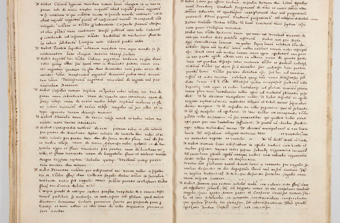 Zdjęcie nr 37 dla obiektu archiwalnego: Acta visitationis exterioris decanatuum Boboviensis, Sandecensis, Novi Fori ad Archidiaconatum Sandecensem pertinentium. Per venerabilem Christophorum Cazimirski praepositum Tarnoviensis ex comissione Illustrissimi Principis et Domini Domini Georgii Divina Miseratione S. R. Eccliae Tituli S. Sixti. Card. Praesbyteri Radziwił nuncupati Episcopatus Cracoviensis et Ducatus Severien administratoris perpertui in Olica et Nieswierz Ducis Anno Domini M.D.XC Sexto Pontificus SS Domini Domini Nostri Clementis Octavi Papae Anno in dictiae nona facta seu expedita