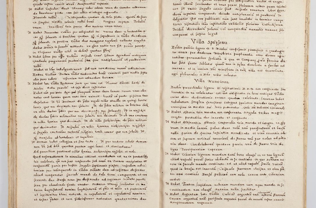 Zdjęcie nr 35 dla obiektu archiwalnego: Acta visitationis exterioris decanatuum Boboviensis, Sandecensis, Novi Fori ad Archidiaconatum Sandecensem pertinentium. Per venerabilem Christophorum Cazimirski praepositum Tarnoviensis ex comissione Illustrissimi Principis et Domini Domini Georgii Divina Miseratione S. R. Eccliae Tituli S. Sixti. Card. Praesbyteri Radziwił nuncupati Episcopatus Cracoviensis et Ducatus Severien administratoris perpertui in Olica et Nieswierz Ducis Anno Domini M.D.XC Sexto Pontificus SS Domini Domini Nostri Clementis Octavi Papae Anno in dictiae nona facta seu expedita
