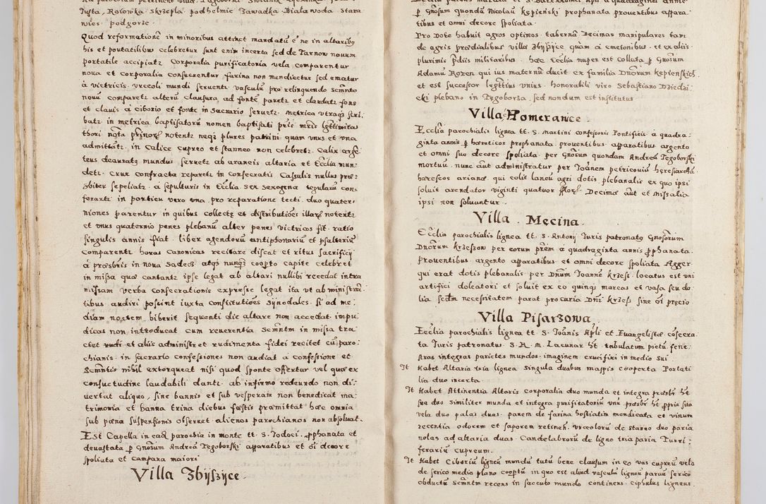 Zdjęcie nr 32 dla obiektu archiwalnego: Acta visitationis exterioris decanatuum Boboviensis, Sandecensis, Novi Fori ad Archidiaconatum Sandecensem pertinentium. Per venerabilem Christophorum Cazimirski praepositum Tarnoviensis ex comissione Illustrissimi Principis et Domini Domini Georgii Divina Miseratione S. R. Eccliae Tituli S. Sixti. Card. Praesbyteri Radziwił nuncupati Episcopatus Cracoviensis et Ducatus Severien administratoris perpertui in Olica et Nieswierz Ducis Anno Domini M.D.XC Sexto Pontificus SS Domini Domini Nostri Clementis Octavi Papae Anno in dictiae nona facta seu expedita