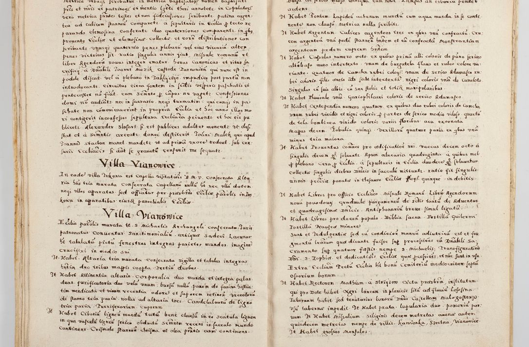 Zdjęcie nr 29 dla obiektu archiwalnego: Acta visitationis exterioris decanatuum Boboviensis, Sandecensis, Novi Fori ad Archidiaconatum Sandecensem pertinentium. Per venerabilem Christophorum Cazimirski praepositum Tarnoviensis ex comissione Illustrissimi Principis et Domini Domini Georgii Divina Miseratione S. R. Eccliae Tituli S. Sixti. Card. Praesbyteri Radziwił nuncupati Episcopatus Cracoviensis et Ducatus Severien administratoris perpertui in Olica et Nieswierz Ducis Anno Domini M.D.XC Sexto Pontificus SS Domini Domini Nostri Clementis Octavi Papae Anno in dictiae nona facta seu expedita
