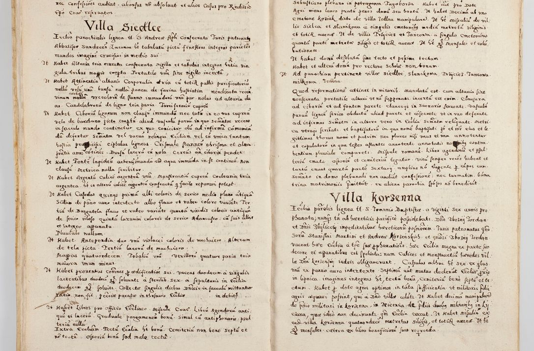 Zdjęcie nr 21 dla obiektu archiwalnego: Acta visitationis exterioris decanatuum Boboviensis, Sandecensis, Novi Fori ad Archidiaconatum Sandecensem pertinentium. Per venerabilem Christophorum Cazimirski praepositum Tarnoviensis ex comissione Illustrissimi Principis et Domini Domini Georgii Divina Miseratione S. R. Eccliae Tituli S. Sixti. Card. Praesbyteri Radziwił nuncupati Episcopatus Cracoviensis et Ducatus Severien administratoris perpertui in Olica et Nieswierz Ducis Anno Domini M.D.XC Sexto Pontificus SS Domini Domini Nostri Clementis Octavi Papae Anno in dictiae nona facta seu expedita