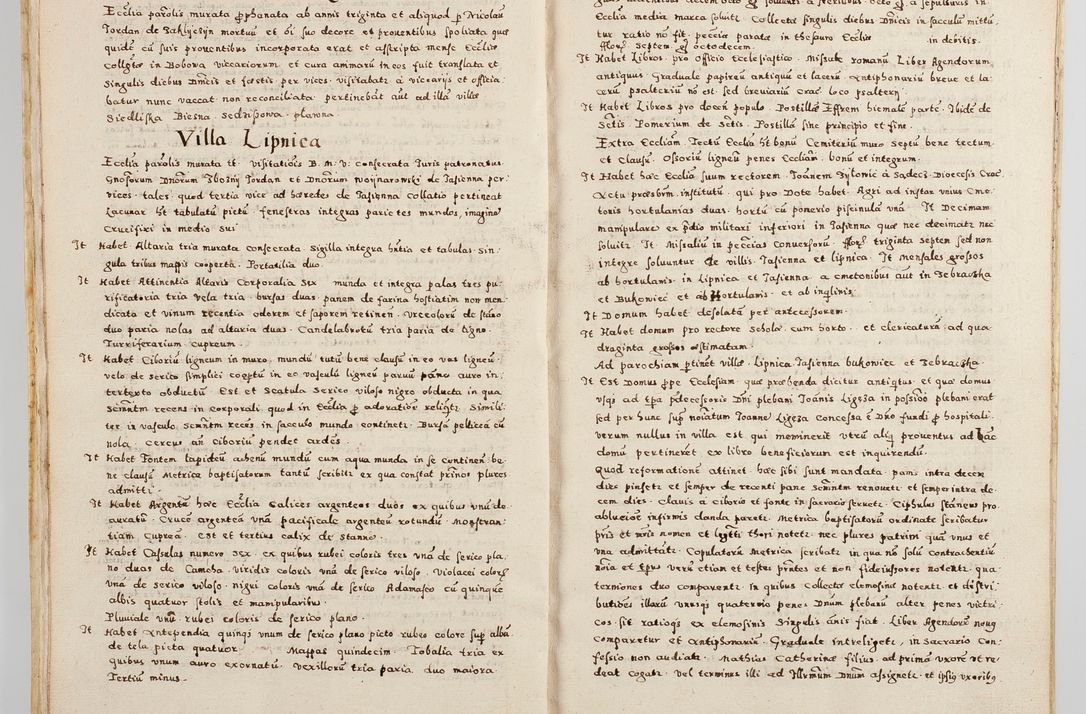 Zdjęcie nr 24 dla obiektu archiwalnego: Acta visitationis exterioris decanatuum Boboviensis, Sandecensis, Novi Fori ad Archidiaconatum Sandecensem pertinentium. Per venerabilem Christophorum Cazimirski praepositum Tarnoviensis ex comissione Illustrissimi Principis et Domini Domini Georgii Divina Miseratione S. R. Eccliae Tituli S. Sixti. Card. Praesbyteri Radziwił nuncupati Episcopatus Cracoviensis et Ducatus Severien administratoris perpertui in Olica et Nieswierz Ducis Anno Domini M.D.XC Sexto Pontificus SS Domini Domini Nostri Clementis Octavi Papae Anno in dictiae nona facta seu expedita