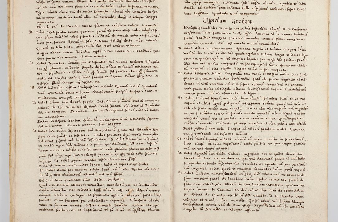 Zdjęcie nr 17 dla obiektu archiwalnego: Acta visitationis exterioris decanatuum Boboviensis, Sandecensis, Novi Fori ad Archidiaconatum Sandecensem pertinentium. Per venerabilem Christophorum Cazimirski praepositum Tarnoviensis ex comissione Illustrissimi Principis et Domini Domini Georgii Divina Miseratione S. R. Eccliae Tituli S. Sixti. Card. Praesbyteri Radziwił nuncupati Episcopatus Cracoviensis et Ducatus Severien administratoris perpertui in Olica et Nieswierz Ducis Anno Domini M.D.XC Sexto Pontificus SS Domini Domini Nostri Clementis Octavi Papae Anno in dictiae nona facta seu expedita