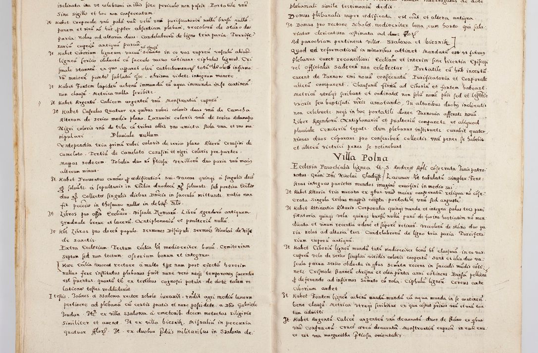 Zdjęcie nr 16 dla obiektu archiwalnego: Acta visitationis exterioris decanatuum Boboviensis, Sandecensis, Novi Fori ad Archidiaconatum Sandecensem pertinentium. Per venerabilem Christophorum Cazimirski praepositum Tarnoviensis ex comissione Illustrissimi Principis et Domini Domini Georgii Divina Miseratione S. R. Eccliae Tituli S. Sixti. Card. Praesbyteri Radziwił nuncupati Episcopatus Cracoviensis et Ducatus Severien administratoris perpertui in Olica et Nieswierz Ducis Anno Domini M.D.XC Sexto Pontificus SS Domini Domini Nostri Clementis Octavi Papae Anno in dictiae nona facta seu expedita