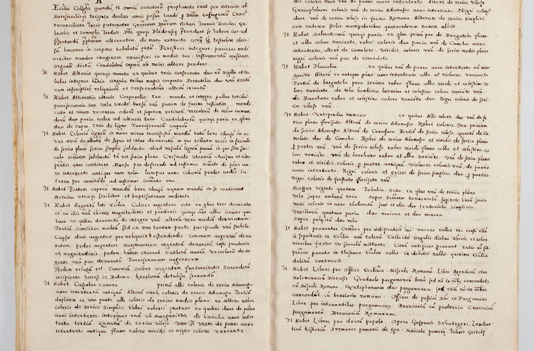 Zdjęcie nr 22 dla obiektu archiwalnego: Acta visitationis exterioris decanatuum Boboviensis, Sandecensis, Novi Fori ad Archidiaconatum Sandecensem pertinentium. Per venerabilem Christophorum Cazimirski praepositum Tarnoviensis ex comissione Illustrissimi Principis et Domini Domini Georgii Divina Miseratione S. R. Eccliae Tituli S. Sixti. Card. Praesbyteri Radziwił nuncupati Episcopatus Cracoviensis et Ducatus Severien administratoris perpertui in Olica et Nieswierz Ducis Anno Domini M.D.XC Sexto Pontificus SS Domini Domini Nostri Clementis Octavi Papae Anno in dictiae nona facta seu expedita