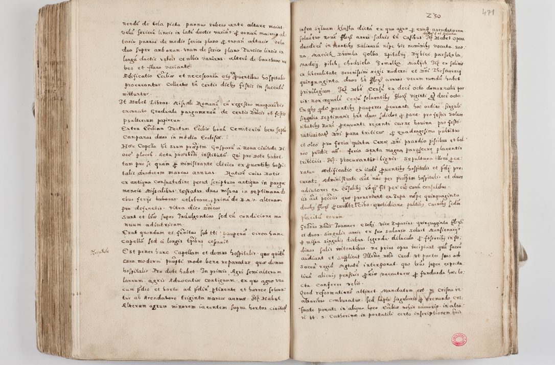 Zdjęcie nr 251 dla obiektu archiwalnego: Acta visitationis exterioris decanatuum Tarnoviensis, Dobcicensis, Woynicensis, Opatowiensis, Lypnicensis et Wielicensis ad Archidiaconatum Cracoviensis pertinentium per venerabilem Christophorum Cazimirski Praepositum Tarnoviensis mandato Illustrissimi Principis et Domini Domini Georgini Divina Miseratione S. R. Ecclessia Tituli S. Sixti Card. Praesbyteri Rzadziwł nuncupati Episcopatus Cracoviensis et Ducatus Severiensis administratoris perpetui in Olica et Neswiesz Ducis et ex commissione admodum Rndi. Dni. D. Stanislai Crasinski Archidiaconi in spiritualibus vicarii et generalis officialis Cracoviensis etc. etc.