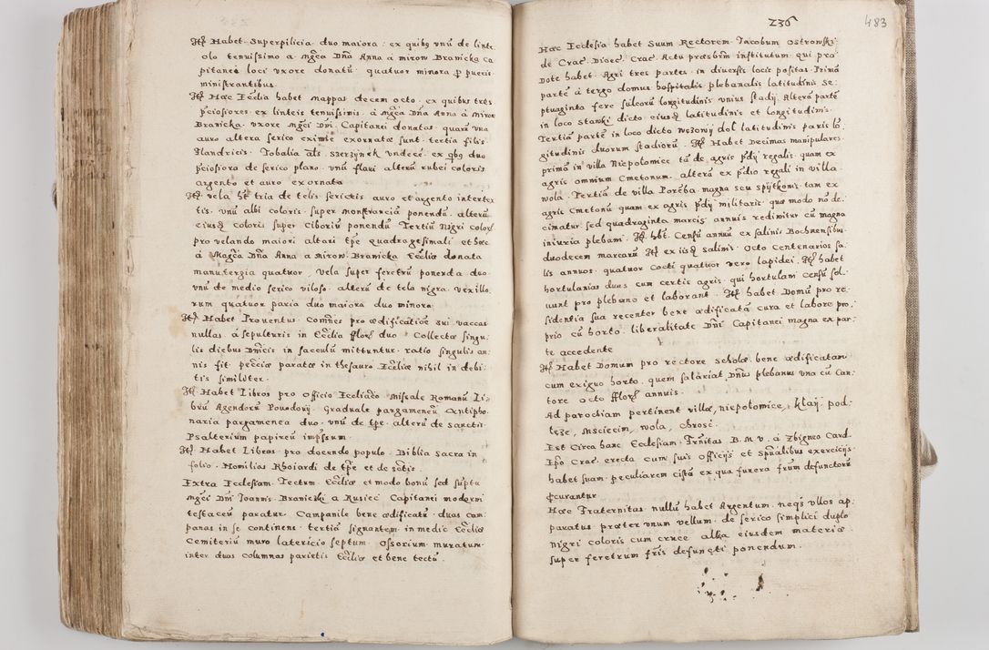 Zdjęcie nr 257 dla obiektu archiwalnego: Acta visitationis exterioris decanatuum Tarnoviensis, Dobcicensis, Woynicensis, Opatowiensis, Lypnicensis et Wielicensis ad Archidiaconatum Cracoviensis pertinentium per venerabilem Christophorum Cazimirski Praepositum Tarnoviensis mandato Illustrissimi Principis et Domini Domini Georgini Divina Miseratione S. R. Ecclessia Tituli S. Sixti Card. Praesbyteri Rzadziwł nuncupati Episcopatus Cracoviensis et Ducatus Severiensis administratoris perpetui in Olica et Neswiesz Ducis et ex commissione admodum Rndi. Dni. D. Stanislai Crasinski Archidiaconi in spiritualibus vicarii et generalis officialis Cracoviensis etc. etc.