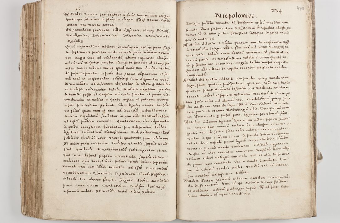 Zdjęcie nr 255 dla obiektu archiwalnego: Acta visitationis exterioris decanatuum Tarnoviensis, Dobcicensis, Woynicensis, Opatowiensis, Lypnicensis et Wielicensis ad Archidiaconatum Cracoviensis pertinentium per venerabilem Christophorum Cazimirski Praepositum Tarnoviensis mandato Illustrissimi Principis et Domini Domini Georgini Divina Miseratione S. R. Ecclessia Tituli S. Sixti Card. Praesbyteri Rzadziwł nuncupati Episcopatus Cracoviensis et Ducatus Severiensis administratoris perpetui in Olica et Neswiesz Ducis et ex commissione admodum Rndi. Dni. D. Stanislai Crasinski Archidiaconi in spiritualibus vicarii et generalis officialis Cracoviensis etc. etc.