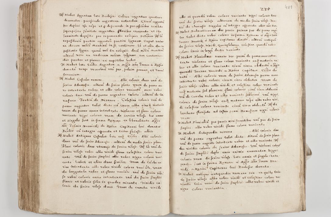 Zdjęcie nr 256 dla obiektu archiwalnego: Acta visitationis exterioris decanatuum Tarnoviensis, Dobcicensis, Woynicensis, Opatowiensis, Lypnicensis et Wielicensis ad Archidiaconatum Cracoviensis pertinentium per venerabilem Christophorum Cazimirski Praepositum Tarnoviensis mandato Illustrissimi Principis et Domini Domini Georgini Divina Miseratione S. R. Ecclessia Tituli S. Sixti Card. Praesbyteri Rzadziwł nuncupati Episcopatus Cracoviensis et Ducatus Severiensis administratoris perpetui in Olica et Neswiesz Ducis et ex commissione admodum Rndi. Dni. D. Stanislai Crasinski Archidiaconi in spiritualibus vicarii et generalis officialis Cracoviensis etc. etc.