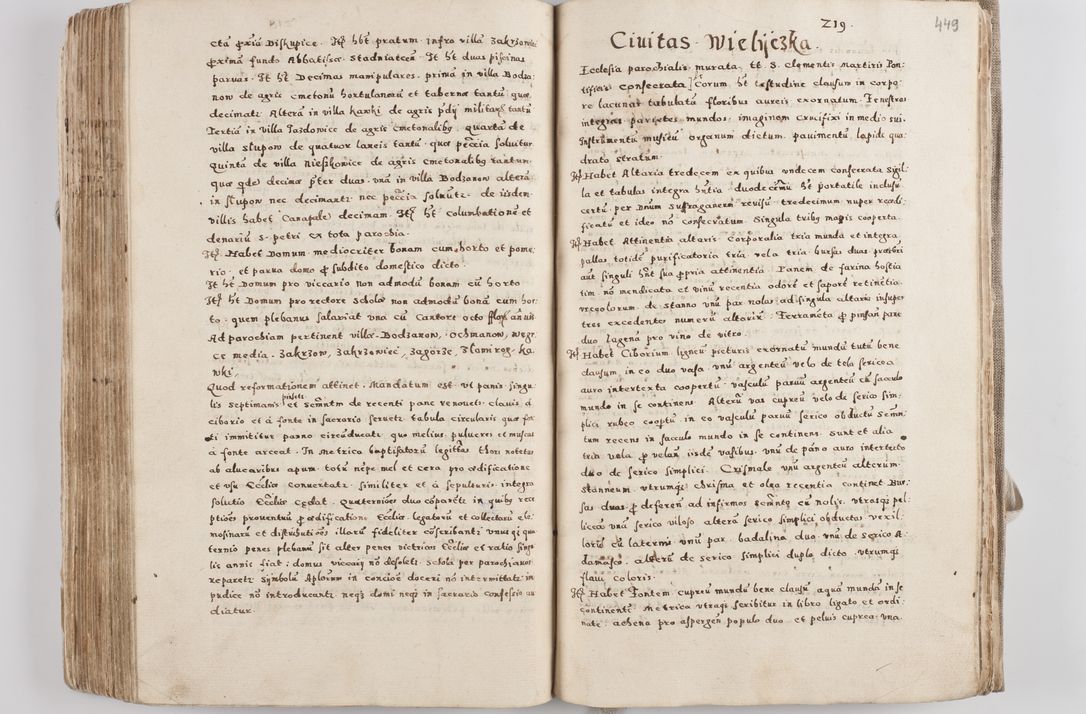 Zdjęcie nr 240 dla obiektu archiwalnego: Acta visitationis exterioris decanatuum Tarnoviensis, Dobcicensis, Woynicensis, Opatowiensis, Lypnicensis et Wielicensis ad Archidiaconatum Cracoviensis pertinentium per venerabilem Christophorum Cazimirski Praepositum Tarnoviensis mandato Illustrissimi Principis et Domini Domini Georgini Divina Miseratione S. R. Ecclessia Tituli S. Sixti Card. Praesbyteri Rzadziwł nuncupati Episcopatus Cracoviensis et Ducatus Severiensis administratoris perpetui in Olica et Neswiesz Ducis et ex commissione admodum Rndi. Dni. D. Stanislai Crasinski Archidiaconi in spiritualibus vicarii et generalis officialis Cracoviensis etc. etc.