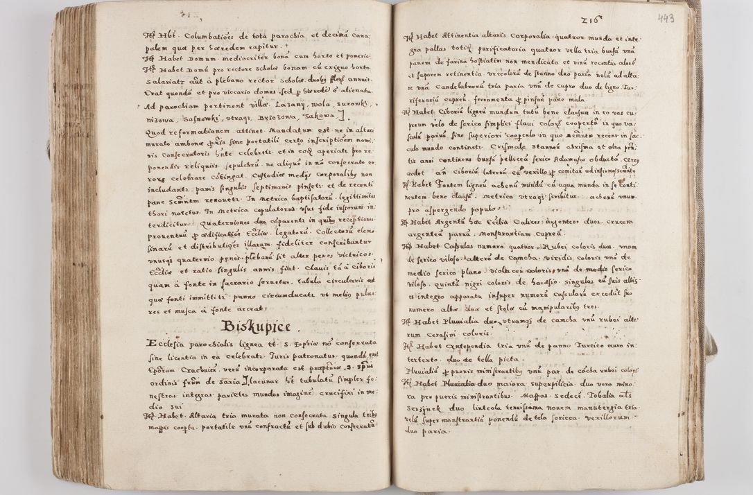 Zdjęcie nr 237 dla obiektu archiwalnego: Acta visitationis exterioris decanatuum Tarnoviensis, Dobcicensis, Woynicensis, Opatowiensis, Lypnicensis et Wielicensis ad Archidiaconatum Cracoviensis pertinentium per venerabilem Christophorum Cazimirski Praepositum Tarnoviensis mandato Illustrissimi Principis et Domini Domini Georgini Divina Miseratione S. R. Ecclessia Tituli S. Sixti Card. Praesbyteri Rzadziwł nuncupati Episcopatus Cracoviensis et Ducatus Severiensis administratoris perpetui in Olica et Neswiesz Ducis et ex commissione admodum Rndi. Dni. D. Stanislai Crasinski Archidiaconi in spiritualibus vicarii et generalis officialis Cracoviensis etc. etc.
