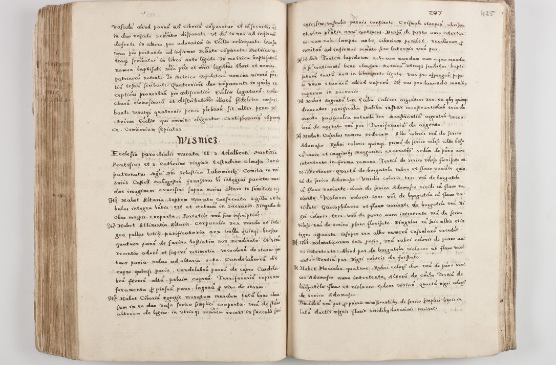 Zdjęcie nr 228 dla obiektu archiwalnego: Acta visitationis exterioris decanatuum Tarnoviensis, Dobcicensis, Woynicensis, Opatowiensis, Lypnicensis et Wielicensis ad Archidiaconatum Cracoviensis pertinentium per venerabilem Christophorum Cazimirski Praepositum Tarnoviensis mandato Illustrissimi Principis et Domini Domini Georgini Divina Miseratione S. R. Ecclessia Tituli S. Sixti Card. Praesbyteri Rzadziwł nuncupati Episcopatus Cracoviensis et Ducatus Severiensis administratoris perpetui in Olica et Neswiesz Ducis et ex commissione admodum Rndi. Dni. D. Stanislai Crasinski Archidiaconi in spiritualibus vicarii et generalis officialis Cracoviensis etc. etc.