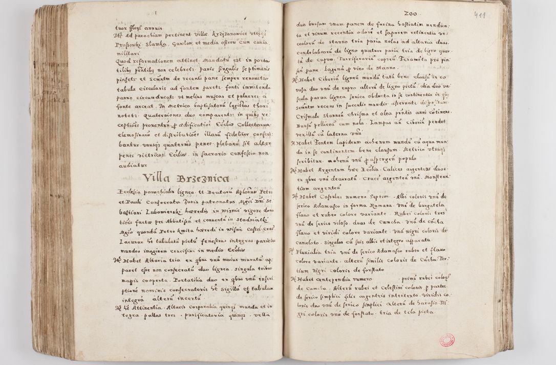 Zdjęcie nr 221 dla obiektu archiwalnego: Acta visitationis exterioris decanatuum Tarnoviensis, Dobcicensis, Woynicensis, Opatowiensis, Lypnicensis et Wielicensis ad Archidiaconatum Cracoviensis pertinentium per venerabilem Christophorum Cazimirski Praepositum Tarnoviensis mandato Illustrissimi Principis et Domini Domini Georgini Divina Miseratione S. R. Ecclessia Tituli S. Sixti Card. Praesbyteri Rzadziwł nuncupati Episcopatus Cracoviensis et Ducatus Severiensis administratoris perpetui in Olica et Neswiesz Ducis et ex commissione admodum Rndi. Dni. D. Stanislai Crasinski Archidiaconi in spiritualibus vicarii et generalis officialis Cracoviensis etc. etc.