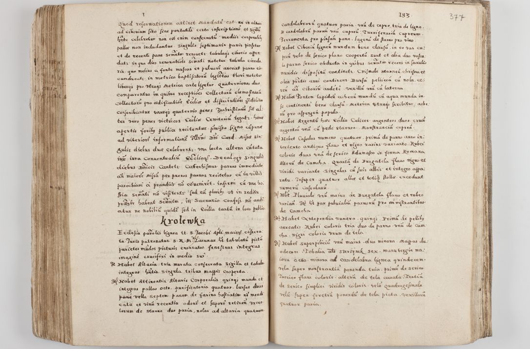 Zdjęcie nr 204 dla obiektu archiwalnego: Acta visitationis exterioris decanatuum Tarnoviensis, Dobcicensis, Woynicensis, Opatowiensis, Lypnicensis et Wielicensis ad Archidiaconatum Cracoviensis pertinentium per venerabilem Christophorum Cazimirski Praepositum Tarnoviensis mandato Illustrissimi Principis et Domini Domini Georgini Divina Miseratione S. R. Ecclessia Tituli S. Sixti Card. Praesbyteri Rzadziwł nuncupati Episcopatus Cracoviensis et Ducatus Severiensis administratoris perpetui in Olica et Neswiesz Ducis et ex commissione admodum Rndi. Dni. D. Stanislai Crasinski Archidiaconi in spiritualibus vicarii et generalis officialis Cracoviensis etc. etc.