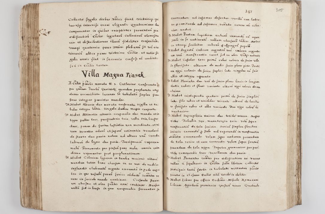 Zdjęcie nr 167 dla obiektu archiwalnego: Acta visitationis exterioris decanatuum Tarnoviensis, Dobcicensis, Woynicensis, Opatowiensis, Lypnicensis et Wielicensis ad Archidiaconatum Cracoviensis pertinentium per venerabilem Christophorum Cazimirski Praepositum Tarnoviensis mandato Illustrissimi Principis et Domini Domini Georgini Divina Miseratione S. R. Ecclessia Tituli S. Sixti Card. Praesbyteri Rzadziwł nuncupati Episcopatus Cracoviensis et Ducatus Severiensis administratoris perpetui in Olica et Neswiesz Ducis et ex commissione admodum Rndi. Dni. D. Stanislai Crasinski Archidiaconi in spiritualibus vicarii et generalis officialis Cracoviensis etc. etc.