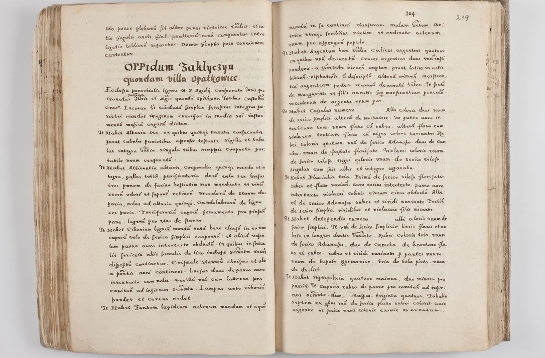 Zdjęcie nr 122 dla obiektu archiwalnego: Acta visitationis exterioris decanatuum Tarnoviensis, Dobcicensis, Woynicensis, Opatowiensis, Lypnicensis et Wielicensis ad Archidiaconatum Cracoviensis pertinentium per venerabilem Christophorum Cazimirski Praepositum Tarnoviensis mandato Illustrissimi Principis et Domini Domini Georgini Divina Miseratione S. R. Ecclessia Tituli S. Sixti Card. Praesbyteri Rzadziwł nuncupati Episcopatus Cracoviensis et Ducatus Severiensis administratoris perpetui in Olica et Neswiesz Ducis et ex commissione admodum Rndi. Dni. D. Stanislai Crasinski Archidiaconi in spiritualibus vicarii et generalis officialis Cracoviensis etc. etc.