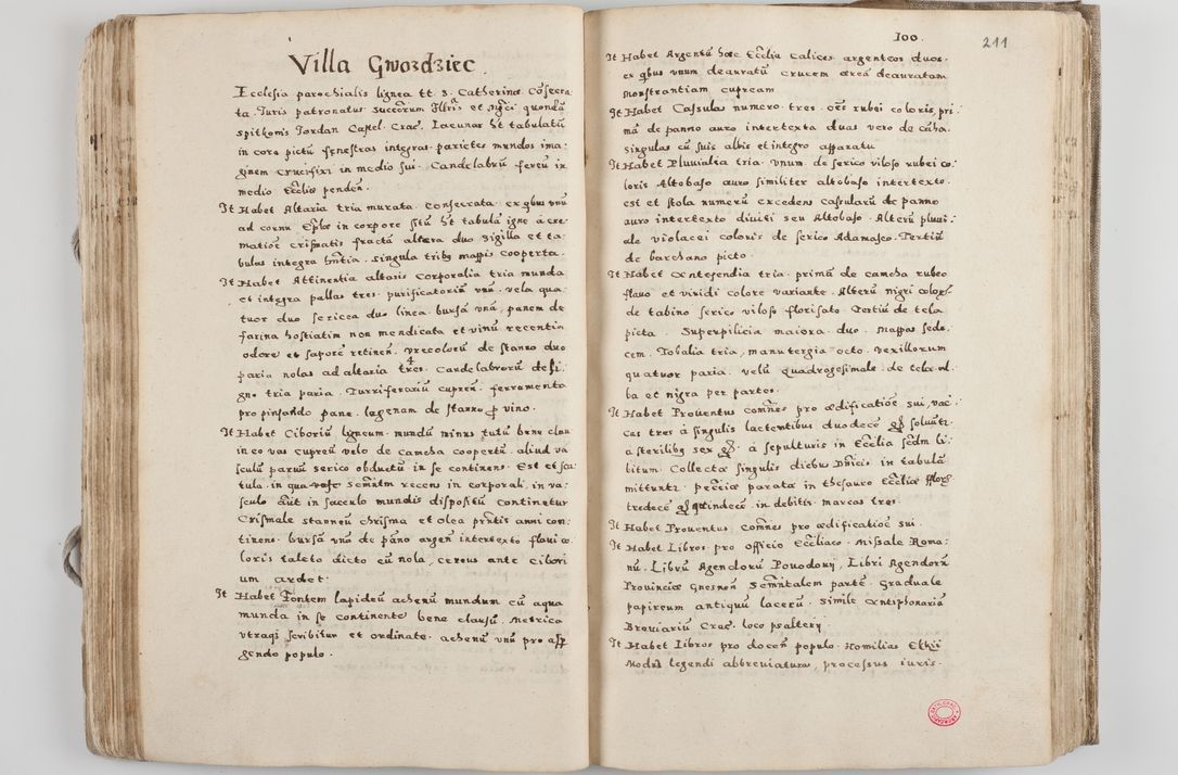 Zdjęcie nr 117 dla obiektu archiwalnego: Acta visitationis exterioris decanatuum Tarnoviensis, Dobcicensis, Woynicensis, Opatowiensis, Lypnicensis et Wielicensis ad Archidiaconatum Cracoviensis pertinentium per venerabilem Christophorum Cazimirski Praepositum Tarnoviensis mandato Illustrissimi Principis et Domini Domini Georgini Divina Miseratione S. R. Ecclessia Tituli S. Sixti Card. Praesbyteri Rzadziwł nuncupati Episcopatus Cracoviensis et Ducatus Severiensis administratoris perpetui in Olica et Neswiesz Ducis et ex commissione admodum Rndi. Dni. D. Stanislai Crasinski Archidiaconi in spiritualibus vicarii et generalis officialis Cracoviensis etc. etc.