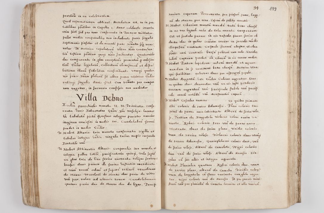 Zdjęcie nr 111 dla obiektu archiwalnego: Acta visitationis exterioris decanatuum Tarnoviensis, Dobcicensis, Woynicensis, Opatowiensis, Lypnicensis et Wielicensis ad Archidiaconatum Cracoviensis pertinentium per venerabilem Christophorum Cazimirski Praepositum Tarnoviensis mandato Illustrissimi Principis et Domini Domini Georgini Divina Miseratione S. R. Ecclessia Tituli S. Sixti Card. Praesbyteri Rzadziwł nuncupati Episcopatus Cracoviensis et Ducatus Severiensis administratoris perpetui in Olica et Neswiesz Ducis et ex commissione admodum Rndi. Dni. D. Stanislai Crasinski Archidiaconi in spiritualibus vicarii et generalis officialis Cracoviensis etc. etc.