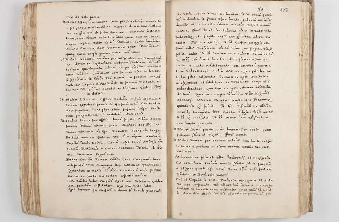 Zdjęcie nr 110 dla obiektu archiwalnego: Acta visitationis exterioris decanatuum Tarnoviensis, Dobcicensis, Woynicensis, Opatowiensis, Lypnicensis et Wielicensis ad Archidiaconatum Cracoviensis pertinentium per venerabilem Christophorum Cazimirski Praepositum Tarnoviensis mandato Illustrissimi Principis et Domini Domini Georgini Divina Miseratione S. R. Ecclessia Tituli S. Sixti Card. Praesbyteri Rzadziwł nuncupati Episcopatus Cracoviensis et Ducatus Severiensis administratoris perpetui in Olica et Neswiesz Ducis et ex commissione admodum Rndi. Dni. D. Stanislai Crasinski Archidiaconi in spiritualibus vicarii et generalis officialis Cracoviensis etc. etc.
