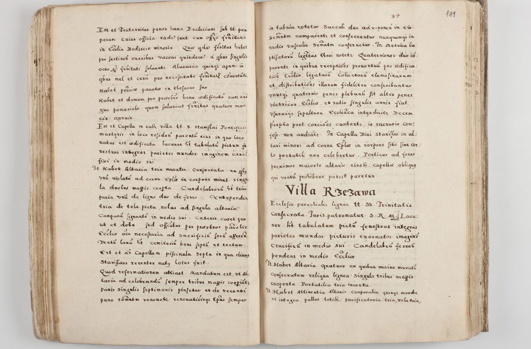 Zdjęcie nr 101 dla obiektu archiwalnego: Acta visitationis exterioris decanatuum Tarnoviensis, Dobcicensis, Woynicensis, Opatowiensis, Lypnicensis et Wielicensis ad Archidiaconatum Cracoviensis pertinentium per venerabilem Christophorum Cazimirski Praepositum Tarnoviensis mandato Illustrissimi Principis et Domini Domini Georgini Divina Miseratione S. R. Ecclessia Tituli S. Sixti Card. Praesbyteri Rzadziwł nuncupati Episcopatus Cracoviensis et Ducatus Severiensis administratoris perpetui in Olica et Neswiesz Ducis et ex commissione admodum Rndi. Dni. D. Stanislai Crasinski Archidiaconi in spiritualibus vicarii et generalis officialis Cracoviensis etc. etc.