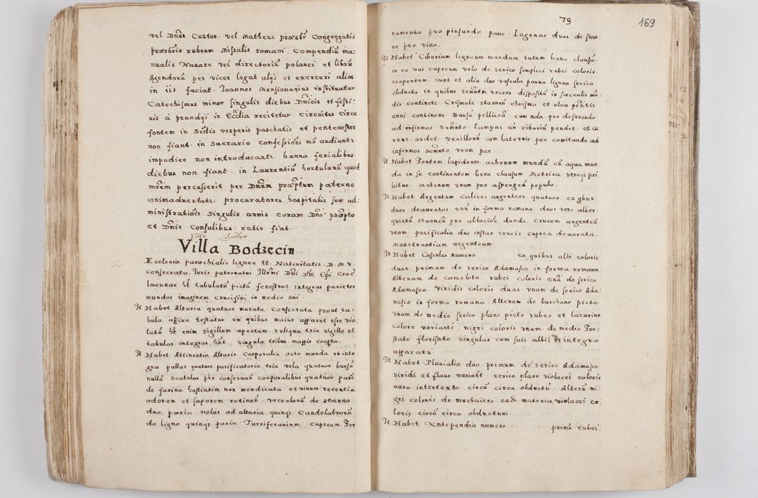Zdjęcie nr 95 dla obiektu archiwalnego: Acta visitationis exterioris decanatuum Tarnoviensis, Dobcicensis, Woynicensis, Opatowiensis, Lypnicensis et Wielicensis ad Archidiaconatum Cracoviensis pertinentium per venerabilem Christophorum Cazimirski Praepositum Tarnoviensis mandato Illustrissimi Principis et Domini Domini Georgini Divina Miseratione S. R. Ecclessia Tituli S. Sixti Card. Praesbyteri Rzadziwł nuncupati Episcopatus Cracoviensis et Ducatus Severiensis administratoris perpetui in Olica et Neswiesz Ducis et ex commissione admodum Rndi. Dni. D. Stanislai Crasinski Archidiaconi in spiritualibus vicarii et generalis officialis Cracoviensis etc. etc.