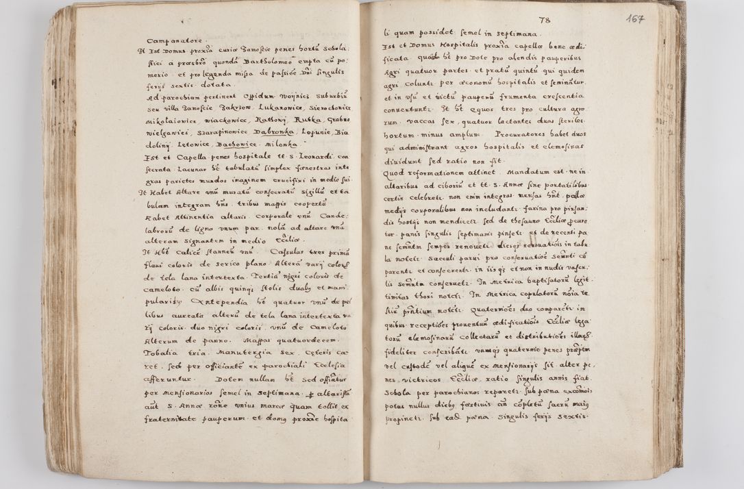 Zdjęcie nr 94 dla obiektu archiwalnego: Acta visitationis exterioris decanatuum Tarnoviensis, Dobcicensis, Woynicensis, Opatowiensis, Lypnicensis et Wielicensis ad Archidiaconatum Cracoviensis pertinentium per venerabilem Christophorum Cazimirski Praepositum Tarnoviensis mandato Illustrissimi Principis et Domini Domini Georgini Divina Miseratione S. R. Ecclessia Tituli S. Sixti Card. Praesbyteri Rzadziwł nuncupati Episcopatus Cracoviensis et Ducatus Severiensis administratoris perpetui in Olica et Neswiesz Ducis et ex commissione admodum Rndi. Dni. D. Stanislai Crasinski Archidiaconi in spiritualibus vicarii et generalis officialis Cracoviensis etc. etc.