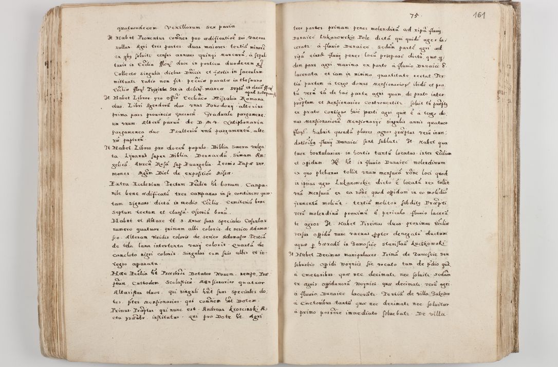 Zdjęcie nr 90 dla obiektu archiwalnego: Acta visitationis exterioris decanatuum Tarnoviensis, Dobcicensis, Woynicensis, Opatowiensis, Lypnicensis et Wielicensis ad Archidiaconatum Cracoviensis pertinentium per venerabilem Christophorum Cazimirski Praepositum Tarnoviensis mandato Illustrissimi Principis et Domini Domini Georgini Divina Miseratione S. R. Ecclessia Tituli S. Sixti Card. Praesbyteri Rzadziwł nuncupati Episcopatus Cracoviensis et Ducatus Severiensis administratoris perpetui in Olica et Neswiesz Ducis et ex commissione admodum Rndi. Dni. D. Stanislai Crasinski Archidiaconi in spiritualibus vicarii et generalis officialis Cracoviensis etc. etc.