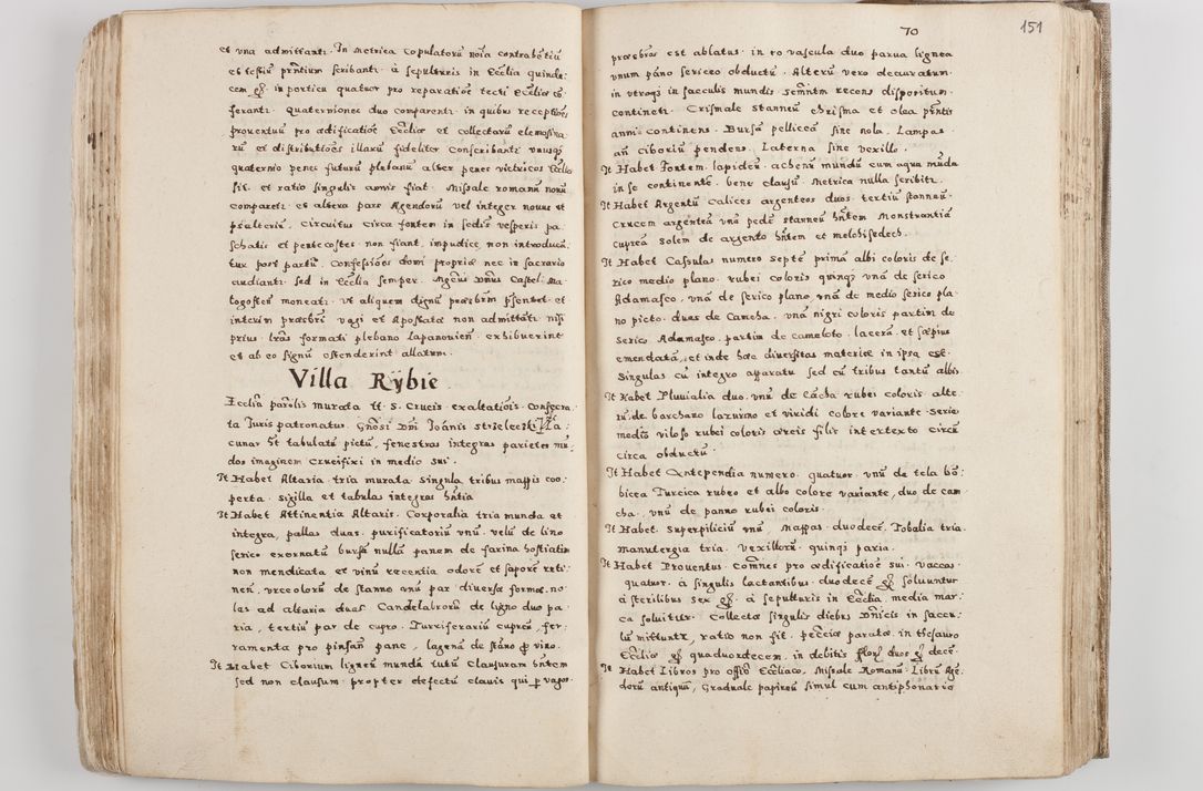 Zdjęcie nr 85 dla obiektu archiwalnego: Acta visitationis exterioris decanatuum Tarnoviensis, Dobcicensis, Woynicensis, Opatowiensis, Lypnicensis et Wielicensis ad Archidiaconatum Cracoviensis pertinentium per venerabilem Christophorum Cazimirski Praepositum Tarnoviensis mandato Illustrissimi Principis et Domini Domini Georgini Divina Miseratione S. R. Ecclessia Tituli S. Sixti Card. Praesbyteri Rzadziwł nuncupati Episcopatus Cracoviensis et Ducatus Severiensis administratoris perpetui in Olica et Neswiesz Ducis et ex commissione admodum Rndi. Dni. D. Stanislai Crasinski Archidiaconi in spiritualibus vicarii et generalis officialis Cracoviensis etc. etc.