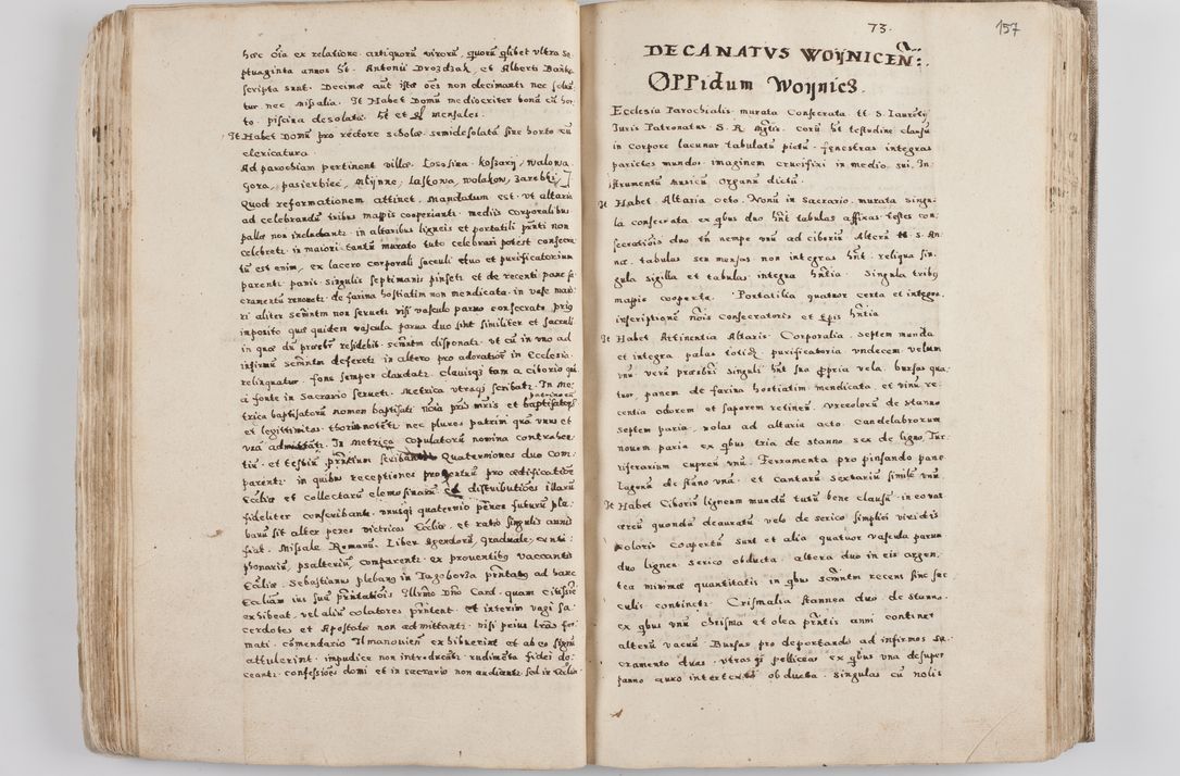 Zdjęcie nr 88 dla obiektu archiwalnego: Acta visitationis exterioris decanatuum Tarnoviensis, Dobcicensis, Woynicensis, Opatowiensis, Lypnicensis et Wielicensis ad Archidiaconatum Cracoviensis pertinentium per venerabilem Christophorum Cazimirski Praepositum Tarnoviensis mandato Illustrissimi Principis et Domini Domini Georgini Divina Miseratione S. R. Ecclessia Tituli S. Sixti Card. Praesbyteri Rzadziwł nuncupati Episcopatus Cracoviensis et Ducatus Severiensis administratoris perpetui in Olica et Neswiesz Ducis et ex commissione admodum Rndi. Dni. D. Stanislai Crasinski Archidiaconi in spiritualibus vicarii et generalis officialis Cracoviensis etc. etc.