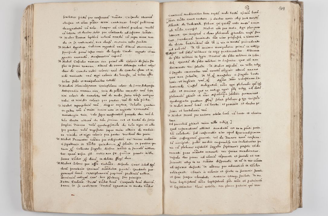 Zdjęcie nr 84 dla obiektu archiwalnego: Acta visitationis exterioris decanatuum Tarnoviensis, Dobcicensis, Woynicensis, Opatowiensis, Lypnicensis et Wielicensis ad Archidiaconatum Cracoviensis pertinentium per venerabilem Christophorum Cazimirski Praepositum Tarnoviensis mandato Illustrissimi Principis et Domini Domini Georgini Divina Miseratione S. R. Ecclessia Tituli S. Sixti Card. Praesbyteri Rzadziwł nuncupati Episcopatus Cracoviensis et Ducatus Severiensis administratoris perpetui in Olica et Neswiesz Ducis et ex commissione admodum Rndi. Dni. D. Stanislai Crasinski Archidiaconi in spiritualibus vicarii et generalis officialis Cracoviensis etc. etc.