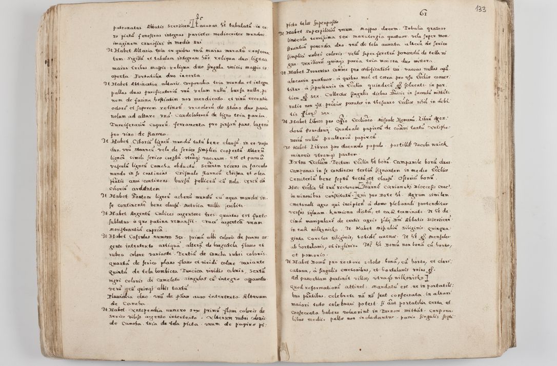 Zdjęcie nr 75 dla obiektu archiwalnego: Acta visitationis exterioris decanatuum Tarnoviensis, Dobcicensis, Woynicensis, Opatowiensis, Lypnicensis et Wielicensis ad Archidiaconatum Cracoviensis pertinentium per venerabilem Christophorum Cazimirski Praepositum Tarnoviensis mandato Illustrissimi Principis et Domini Domini Georgini Divina Miseratione S. R. Ecclessia Tituli S. Sixti Card. Praesbyteri Rzadziwł nuncupati Episcopatus Cracoviensis et Ducatus Severiensis administratoris perpetui in Olica et Neswiesz Ducis et ex commissione admodum Rndi. Dni. D. Stanislai Crasinski Archidiaconi in spiritualibus vicarii et generalis officialis Cracoviensis etc. etc.