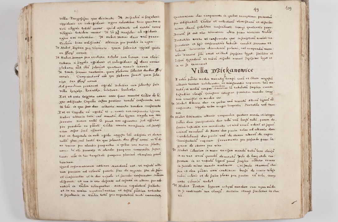 Zdjęcie nr 63 dla obiektu archiwalnego: Acta visitationis exterioris decanatuum Tarnoviensis, Dobcicensis, Woynicensis, Opatowiensis, Lypnicensis et Wielicensis ad Archidiaconatum Cracoviensis pertinentium per venerabilem Christophorum Cazimirski Praepositum Tarnoviensis mandato Illustrissimi Principis et Domini Domini Georgini Divina Miseratione S. R. Ecclessia Tituli S. Sixti Card. Praesbyteri Rzadziwł nuncupati Episcopatus Cracoviensis et Ducatus Severiensis administratoris perpetui in Olica et Neswiesz Ducis et ex commissione admodum Rndi. Dni. D. Stanislai Crasinski Archidiaconi in spiritualibus vicarii et generalis officialis Cracoviensis etc. etc.