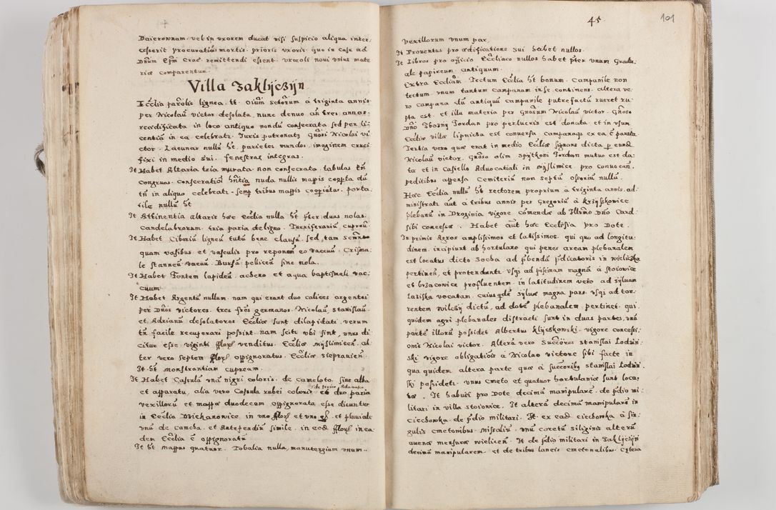 Zdjęcie nr 59 dla obiektu archiwalnego: Acta visitationis exterioris decanatuum Tarnoviensis, Dobcicensis, Woynicensis, Opatowiensis, Lypnicensis et Wielicensis ad Archidiaconatum Cracoviensis pertinentium per venerabilem Christophorum Cazimirski Praepositum Tarnoviensis mandato Illustrissimi Principis et Domini Domini Georgini Divina Miseratione S. R. Ecclessia Tituli S. Sixti Card. Praesbyteri Rzadziwł nuncupati Episcopatus Cracoviensis et Ducatus Severiensis administratoris perpetui in Olica et Neswiesz Ducis et ex commissione admodum Rndi. Dni. D. Stanislai Crasinski Archidiaconi in spiritualibus vicarii et generalis officialis Cracoviensis etc. etc.