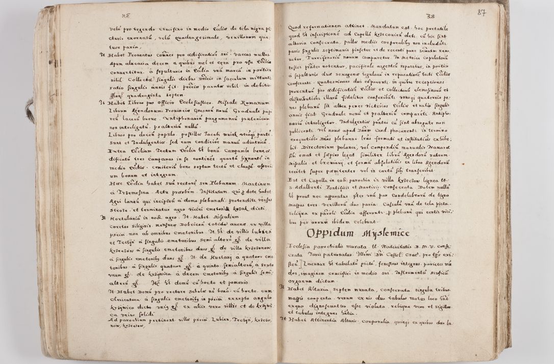 Zdjęcie nr 52 dla obiektu archiwalnego: Acta visitationis exterioris decanatuum Tarnoviensis, Dobcicensis, Woynicensis, Opatowiensis, Lypnicensis et Wielicensis ad Archidiaconatum Cracoviensis pertinentium per venerabilem Christophorum Cazimirski Praepositum Tarnoviensis mandato Illustrissimi Principis et Domini Domini Georgini Divina Miseratione S. R. Ecclessia Tituli S. Sixti Card. Praesbyteri Rzadziwł nuncupati Episcopatus Cracoviensis et Ducatus Severiensis administratoris perpetui in Olica et Neswiesz Ducis et ex commissione admodum Rndi. Dni. D. Stanislai Crasinski Archidiaconi in spiritualibus vicarii et generalis officialis Cracoviensis etc. etc.