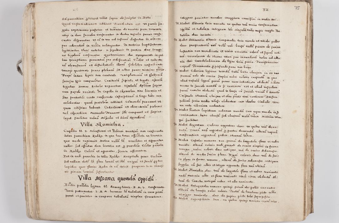 Zdjęcie nr 46 dla obiektu archiwalnego: Acta visitationis exterioris decanatuum Tarnoviensis, Dobcicensis, Woynicensis, Opatowiensis, Lypnicensis et Wielicensis ad Archidiaconatum Cracoviensis pertinentium per venerabilem Christophorum Cazimirski Praepositum Tarnoviensis mandato Illustrissimi Principis et Domini Domini Georgini Divina Miseratione S. R. Ecclessia Tituli S. Sixti Card. Praesbyteri Rzadziwł nuncupati Episcopatus Cracoviensis et Ducatus Severiensis administratoris perpetui in Olica et Neswiesz Ducis et ex commissione admodum Rndi. Dni. D. Stanislai Crasinski Archidiaconi in spiritualibus vicarii et generalis officialis Cracoviensis etc. etc.