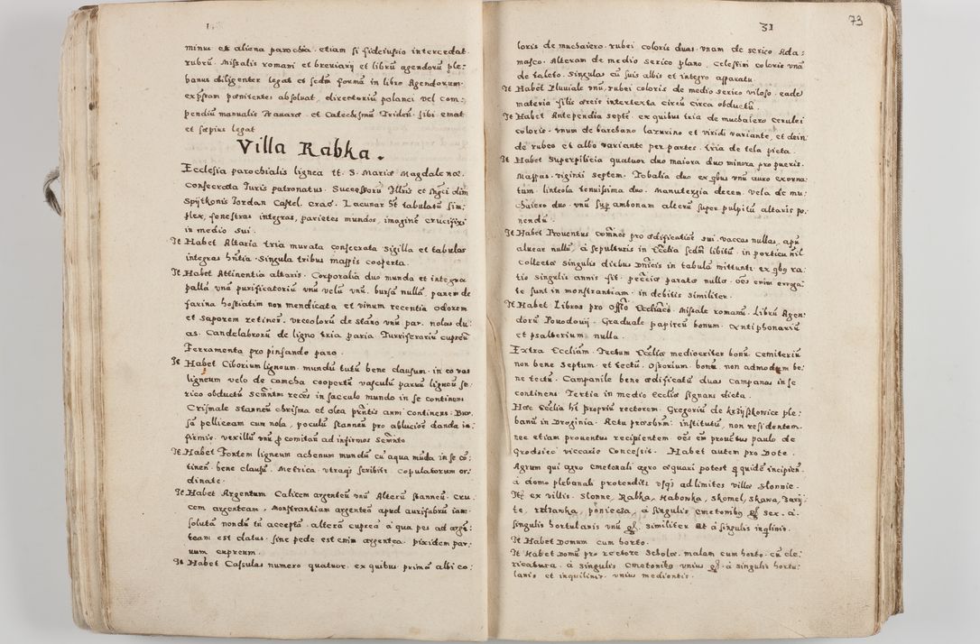 Zdjęcie nr 45 dla obiektu archiwalnego: Acta visitationis exterioris decanatuum Tarnoviensis, Dobcicensis, Woynicensis, Opatowiensis, Lypnicensis et Wielicensis ad Archidiaconatum Cracoviensis pertinentium per venerabilem Christophorum Cazimirski Praepositum Tarnoviensis mandato Illustrissimi Principis et Domini Domini Georgini Divina Miseratione S. R. Ecclessia Tituli S. Sixti Card. Praesbyteri Rzadziwł nuncupati Episcopatus Cracoviensis et Ducatus Severiensis administratoris perpetui in Olica et Neswiesz Ducis et ex commissione admodum Rndi. Dni. D. Stanislai Crasinski Archidiaconi in spiritualibus vicarii et generalis officialis Cracoviensis etc. etc.