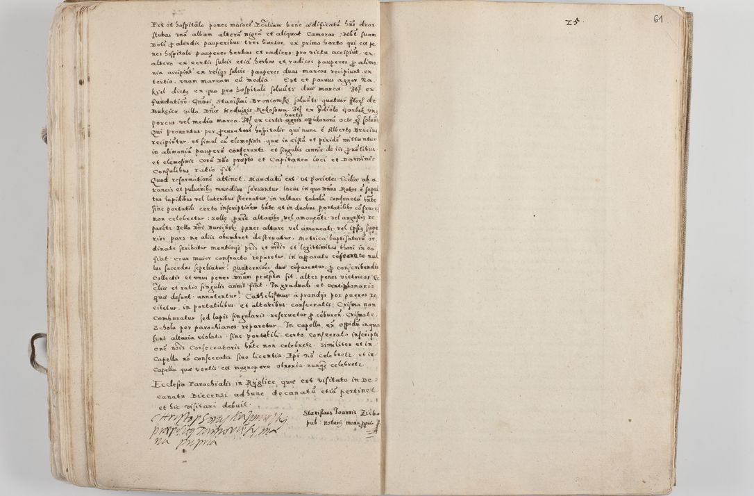 Zdjęcie nr 39 dla obiektu archiwalnego: Acta visitationis exterioris decanatuum Tarnoviensis, Dobcicensis, Woynicensis, Opatowiensis, Lypnicensis et Wielicensis ad Archidiaconatum Cracoviensis pertinentium per venerabilem Christophorum Cazimirski Praepositum Tarnoviensis mandato Illustrissimi Principis et Domini Domini Georgini Divina Miseratione S. R. Ecclessia Tituli S. Sixti Card. Praesbyteri Rzadziwł nuncupati Episcopatus Cracoviensis et Ducatus Severiensis administratoris perpetui in Olica et Neswiesz Ducis et ex commissione admodum Rndi. Dni. D. Stanislai Crasinski Archidiaconi in spiritualibus vicarii et generalis officialis Cracoviensis etc. etc.