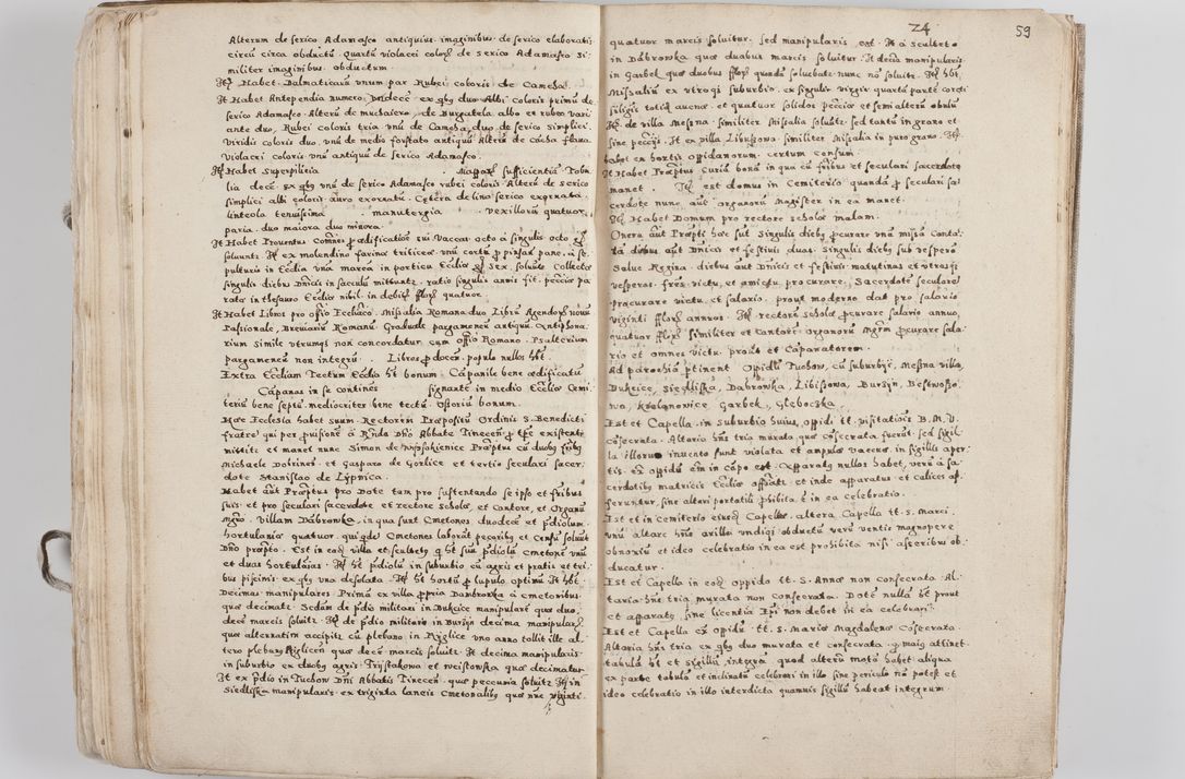 Zdjęcie nr 38 dla obiektu archiwalnego: Acta visitationis exterioris decanatuum Tarnoviensis, Dobcicensis, Woynicensis, Opatowiensis, Lypnicensis et Wielicensis ad Archidiaconatum Cracoviensis pertinentium per venerabilem Christophorum Cazimirski Praepositum Tarnoviensis mandato Illustrissimi Principis et Domini Domini Georgini Divina Miseratione S. R. Ecclessia Tituli S. Sixti Card. Praesbyteri Rzadziwł nuncupati Episcopatus Cracoviensis et Ducatus Severiensis administratoris perpetui in Olica et Neswiesz Ducis et ex commissione admodum Rndi. Dni. D. Stanislai Crasinski Archidiaconi in spiritualibus vicarii et generalis officialis Cracoviensis etc. etc.