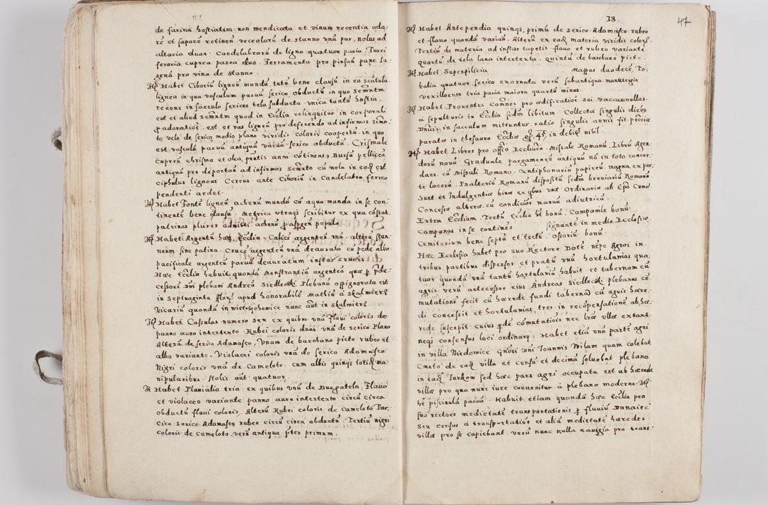 Zdjęcie nr 32 dla obiektu archiwalnego: Acta visitationis exterioris decanatuum Tarnoviensis, Dobcicensis, Woynicensis, Opatowiensis, Lypnicensis et Wielicensis ad Archidiaconatum Cracoviensis pertinentium per venerabilem Christophorum Cazimirski Praepositum Tarnoviensis mandato Illustrissimi Principis et Domini Domini Georgini Divina Miseratione S. R. Ecclessia Tituli S. Sixti Card. Praesbyteri Rzadziwł nuncupati Episcopatus Cracoviensis et Ducatus Severiensis administratoris perpetui in Olica et Neswiesz Ducis et ex commissione admodum Rndi. Dni. D. Stanislai Crasinski Archidiaconi in spiritualibus vicarii et generalis officialis Cracoviensis etc. etc.
