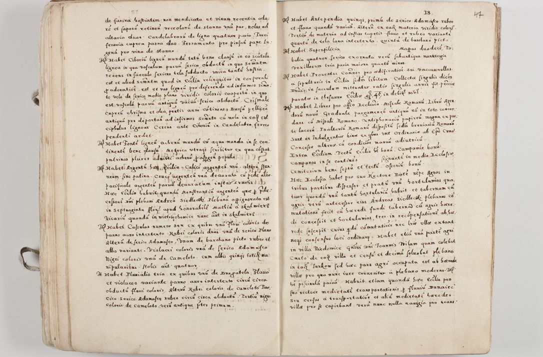 Zdjęcie nr 31 dla obiektu archiwalnego: Acta visitationis exterioris decanatuum Tarnoviensis, Dobcicensis, Woynicensis, Opatowiensis, Lypnicensis et Wielicensis ad Archidiaconatum Cracoviensis pertinentium per venerabilem Christophorum Cazimirski Praepositum Tarnoviensis mandato Illustrissimi Principis et Domini Domini Georgini Divina Miseratione S. R. Ecclessia Tituli S. Sixti Card. Praesbyteri Rzadziwł nuncupati Episcopatus Cracoviensis et Ducatus Severiensis administratoris perpetui in Olica et Neswiesz Ducis et ex commissione admodum Rndi. Dni. D. Stanislai Crasinski Archidiaconi in spiritualibus vicarii et generalis officialis Cracoviensis etc. etc.