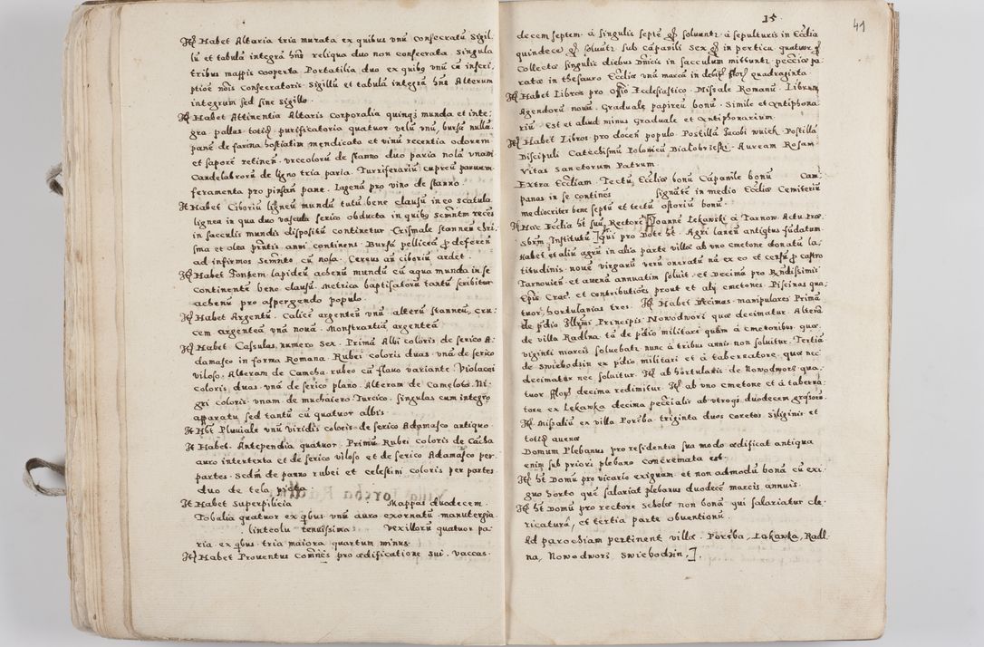 Zdjęcie nr 27 dla obiektu archiwalnego: Acta visitationis exterioris decanatuum Tarnoviensis, Dobcicensis, Woynicensis, Opatowiensis, Lypnicensis et Wielicensis ad Archidiaconatum Cracoviensis pertinentium per venerabilem Christophorum Cazimirski Praepositum Tarnoviensis mandato Illustrissimi Principis et Domini Domini Georgini Divina Miseratione S. R. Ecclessia Tituli S. Sixti Card. Praesbyteri Rzadziwł nuncupati Episcopatus Cracoviensis et Ducatus Severiensis administratoris perpetui in Olica et Neswiesz Ducis et ex commissione admodum Rndi. Dni. D. Stanislai Crasinski Archidiaconi in spiritualibus vicarii et generalis officialis Cracoviensis etc. etc.