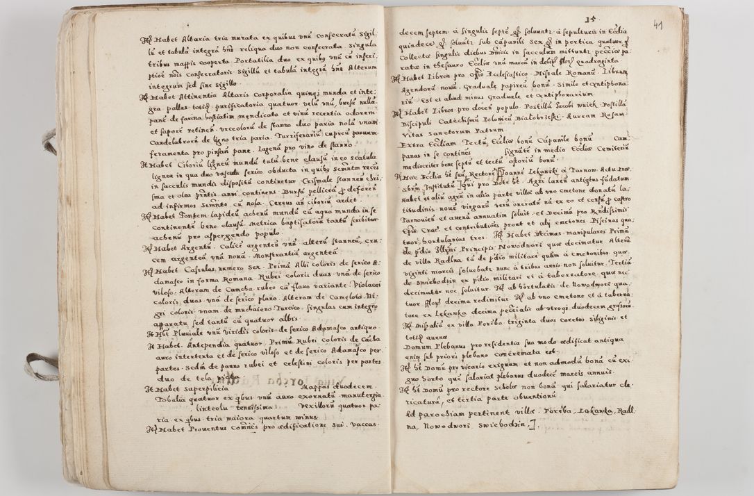 Zdjęcie nr 26 dla obiektu archiwalnego: Acta visitationis exterioris decanatuum Tarnoviensis, Dobcicensis, Woynicensis, Opatowiensis, Lypnicensis et Wielicensis ad Archidiaconatum Cracoviensis pertinentium per venerabilem Christophorum Cazimirski Praepositum Tarnoviensis mandato Illustrissimi Principis et Domini Domini Georgini Divina Miseratione S. R. Ecclessia Tituli S. Sixti Card. Praesbyteri Rzadziwł nuncupati Episcopatus Cracoviensis et Ducatus Severiensis administratoris perpetui in Olica et Neswiesz Ducis et ex commissione admodum Rndi. Dni. D. Stanislai Crasinski Archidiaconi in spiritualibus vicarii et generalis officialis Cracoviensis etc. etc.