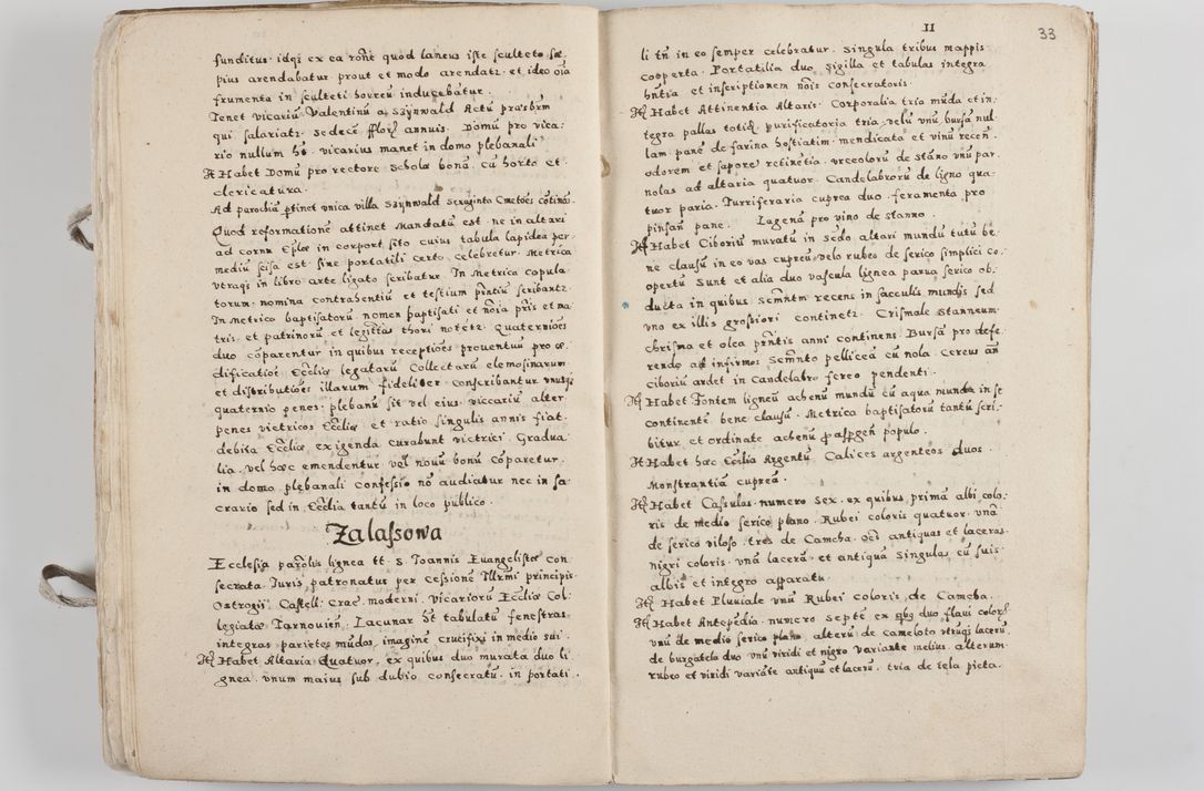 Zdjęcie nr 22 dla obiektu archiwalnego: Acta visitationis exterioris decanatuum Tarnoviensis, Dobcicensis, Woynicensis, Opatowiensis, Lypnicensis et Wielicensis ad Archidiaconatum Cracoviensis pertinentium per venerabilem Christophorum Cazimirski Praepositum Tarnoviensis mandato Illustrissimi Principis et Domini Domini Georgini Divina Miseratione S. R. Ecclessia Tituli S. Sixti Card. Praesbyteri Rzadziwł nuncupati Episcopatus Cracoviensis et Ducatus Severiensis administratoris perpetui in Olica et Neswiesz Ducis et ex commissione admodum Rndi. Dni. D. Stanislai Crasinski Archidiaconi in spiritualibus vicarii et generalis officialis Cracoviensis etc. etc.