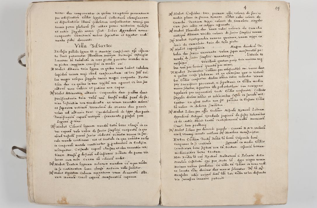 Zdjęcie nr 15 dla obiektu archiwalnego: Acta visitationis exterioris decanatuum Tarnoviensis, Dobcicensis, Woynicensis, Opatowiensis, Lypnicensis et Wielicensis ad Archidiaconatum Cracoviensis pertinentium per venerabilem Christophorum Cazimirski Praepositum Tarnoviensis mandato Illustrissimi Principis et Domini Domini Georgini Divina Miseratione S. R. Ecclessia Tituli S. Sixti Card. Praesbyteri Rzadziwł nuncupati Episcopatus Cracoviensis et Ducatus Severiensis administratoris perpetui in Olica et Neswiesz Ducis et ex commissione admodum Rndi. Dni. D. Stanislai Crasinski Archidiaconi in spiritualibus vicarii et generalis officialis Cracoviensis etc. etc.
