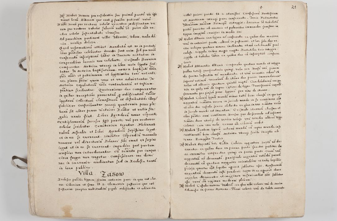 Zdjęcie nr 16 dla obiektu archiwalnego: Acta visitationis exterioris decanatuum Tarnoviensis, Dobcicensis, Woynicensis, Opatowiensis, Lypnicensis et Wielicensis ad Archidiaconatum Cracoviensis pertinentium per venerabilem Christophorum Cazimirski Praepositum Tarnoviensis mandato Illustrissimi Principis et Domini Domini Georgini Divina Miseratione S. R. Ecclessia Tituli S. Sixti Card. Praesbyteri Rzadziwł nuncupati Episcopatus Cracoviensis et Ducatus Severiensis administratoris perpetui in Olica et Neswiesz Ducis et ex commissione admodum Rndi. Dni. D. Stanislai Crasinski Archidiaconi in spiritualibus vicarii et generalis officialis Cracoviensis etc. etc.
