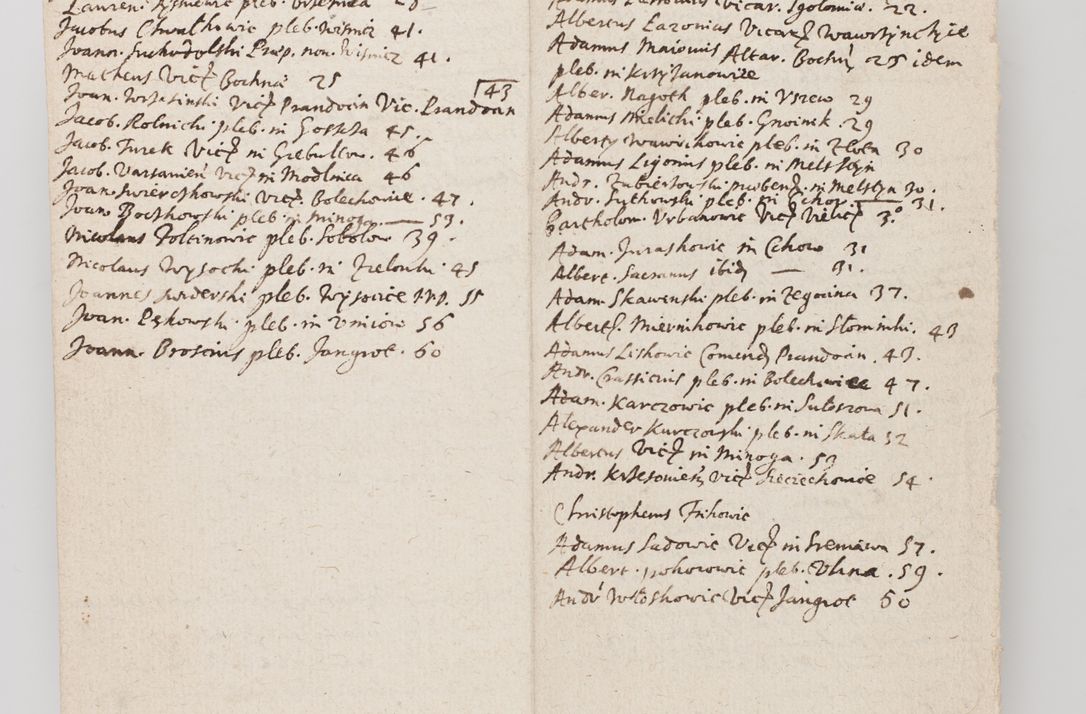 Zdjęcie nr 271 dla obiektu archiwalnego: Acta visitationis exterioris decanatuum Tarnoviensis, Dobcicensis, Woynicensis, Opatowiensis, Lypnicensis et Wielicensis ad Archidiaconatum Cracoviensis pertinentium per venerabilem Christophorum Cazimirski Praepositum Tarnoviensis mandato Illustrissimi Principis et Domini Domini Georgini Divina Miseratione S. R. Ecclessia Tituli S. Sixti Card. Praesbyteri Rzadziwł nuncupati Episcopatus Cracoviensis et Ducatus Severiensis administratoris perpetui in Olica et Neswiesz Ducis et ex commissione admodum Rndi. Dni. D. Stanislai Crasinski Archidiaconi in spiritualibus vicarii et generalis officialis Cracoviensis etc. etc.